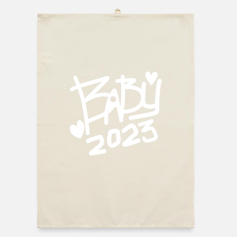Bébé 2023 - Naissance Enceinte 2023 Grossesse Torchon bio