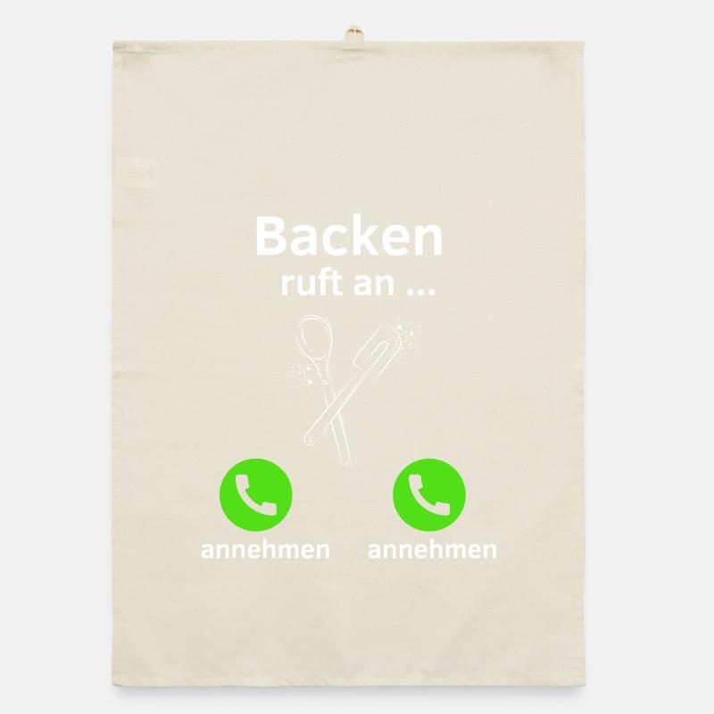 Backen ruft an - annehmen oder annehmen? Organic Geschirrtuch
