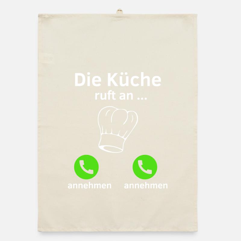 Die Küche ruft an - annehmen oder annehmen? Organic Geschirrtuch