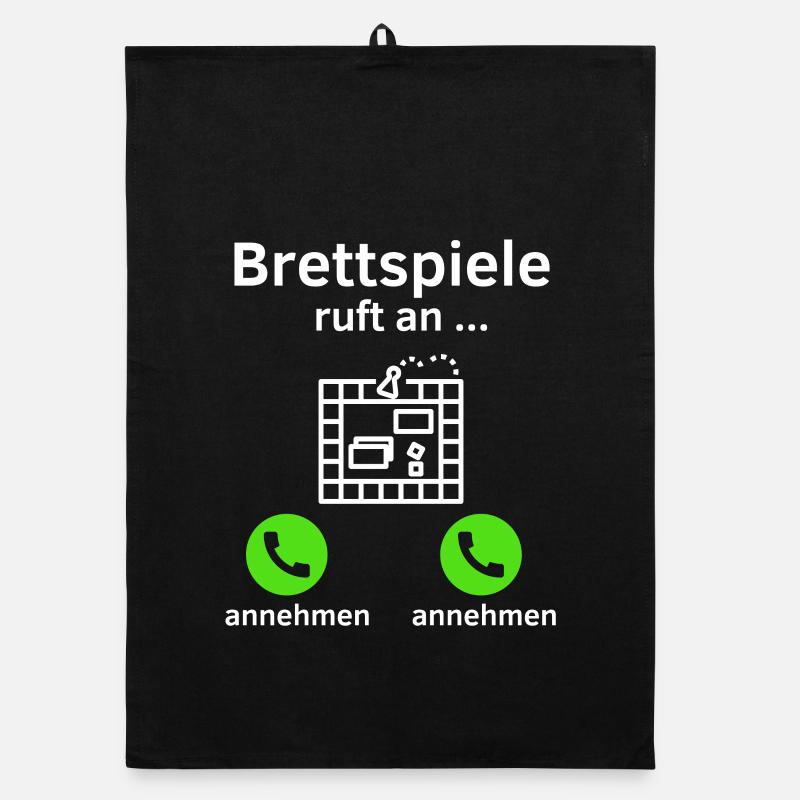Brettspiele ruft an - annehmen oder annehmen? Organic Geschirrtuch