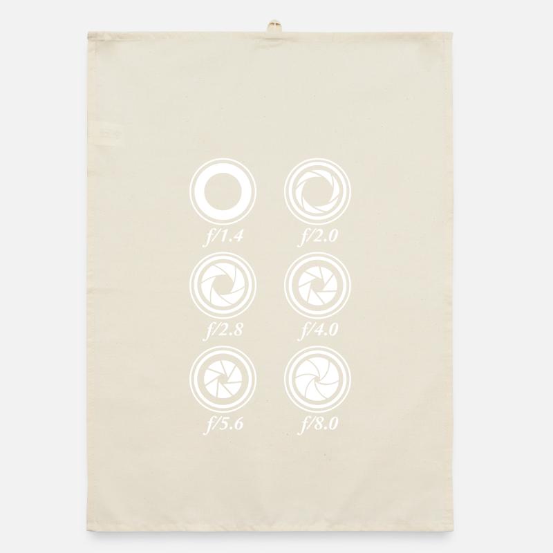 Camera Apertures Organic dish towel
