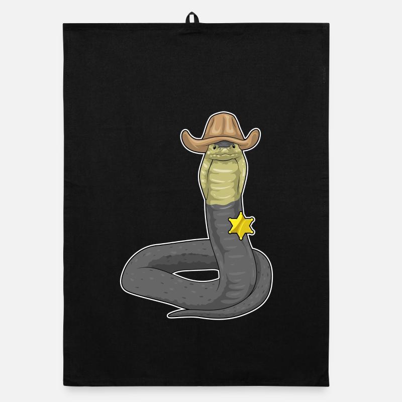 Snake Sheriff Cowboy Hat Torchon bio