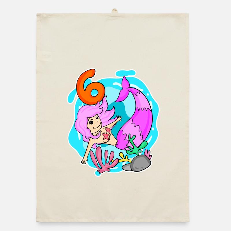 Fille 6 ans - Sirène Torchon bio