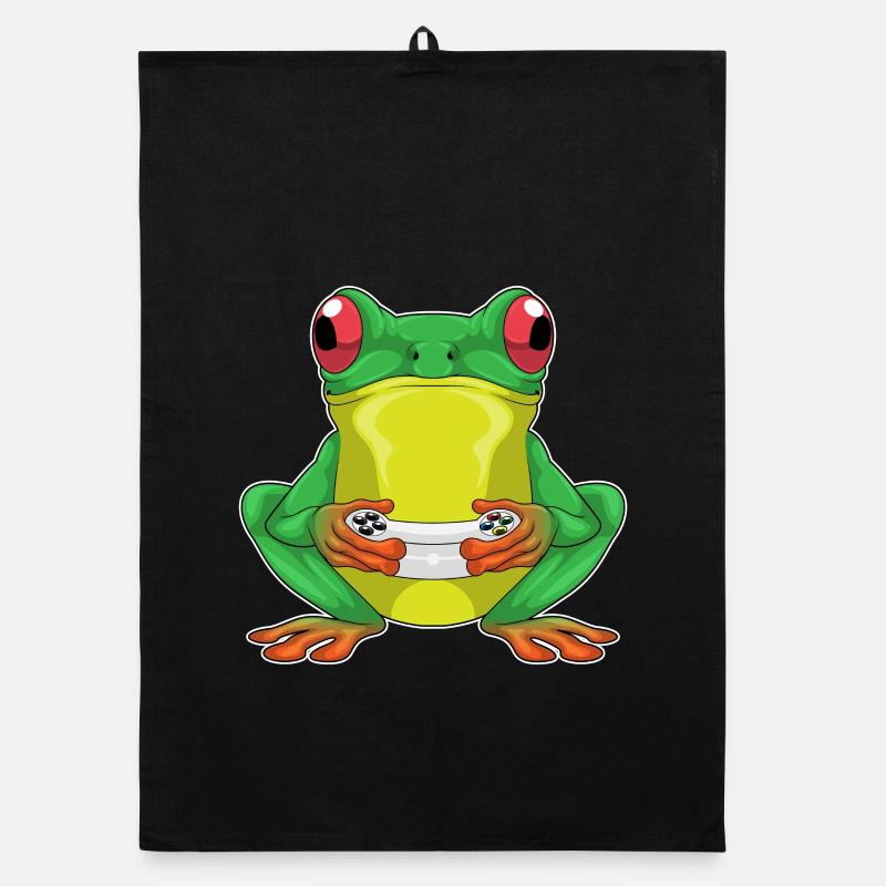 Frosch Gamer Controller Organic Geschirrtuch