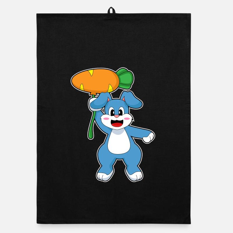 Hase Luftballon Organic Geschirrtuch