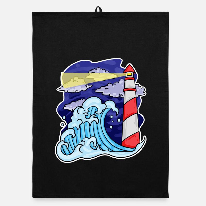 Phare Côte Mer Mer Torchon bio