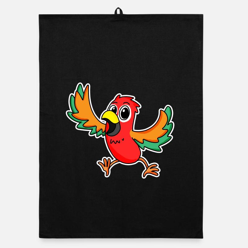 Perroquet Oiseaux Oiseaux Torchon bio