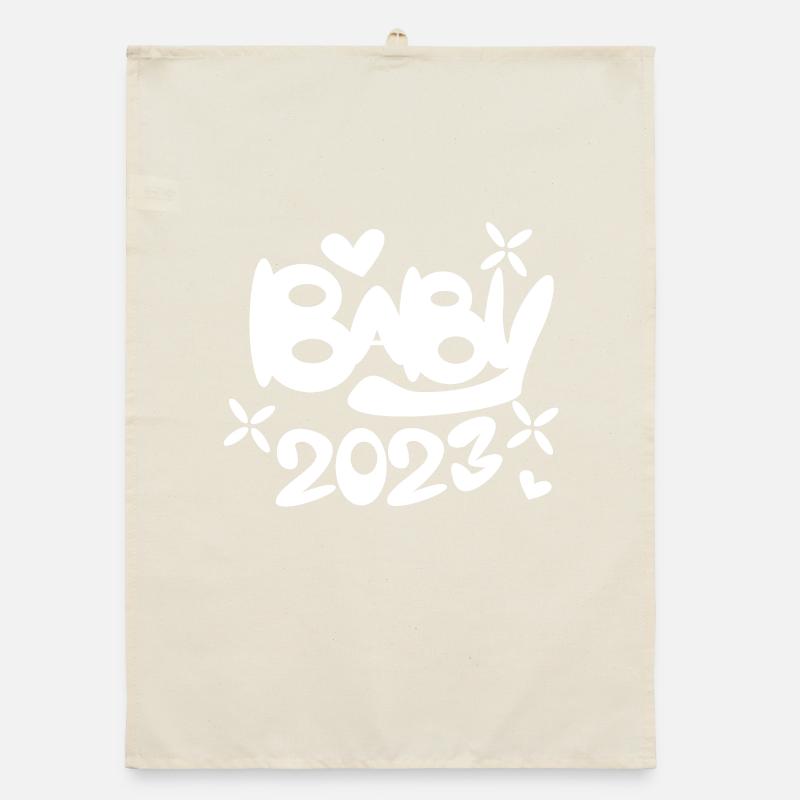 Bébé 2023 - Naissance Enceinte 2023 Grossesse Torchon bio