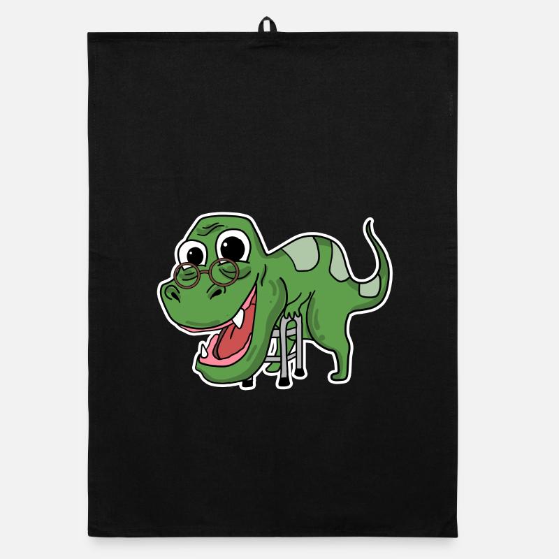 Grandma Dinosaur Organic dish towel