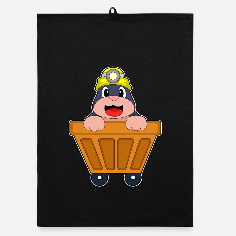 Mole Miner Mining Helmet Mining Organic dish towel