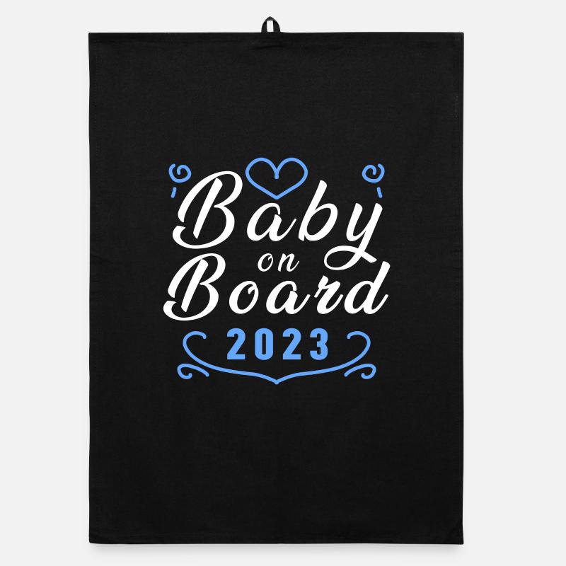 Bébé 2023 - Naissance Enceinte 2023 Grossesse Torchon bio