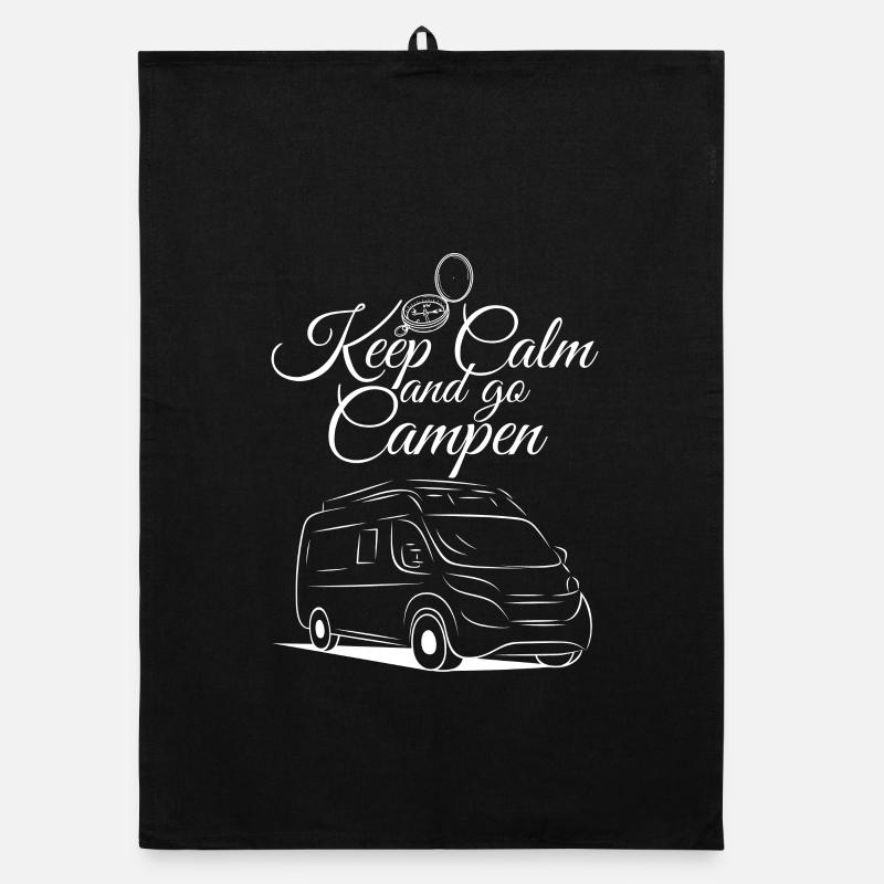 Camping vans Motorhome Saying-Keep Calm and Organic dish towel