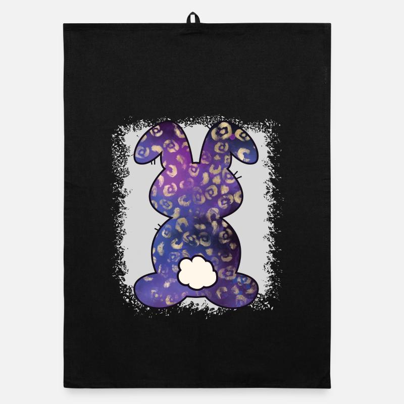 Leopard Print Bleached Easter Organic dish towel