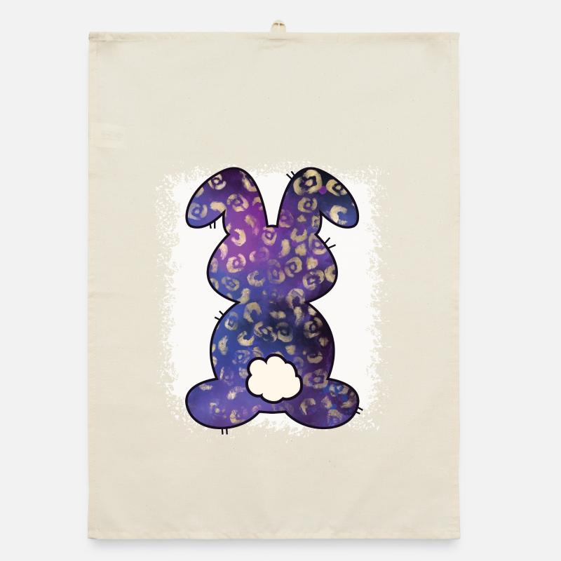 Leopard Print Bleached Easter Organic dish towel