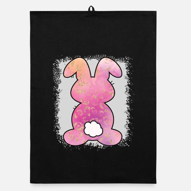 Leopard Print Bleached Easter Organic dish towel