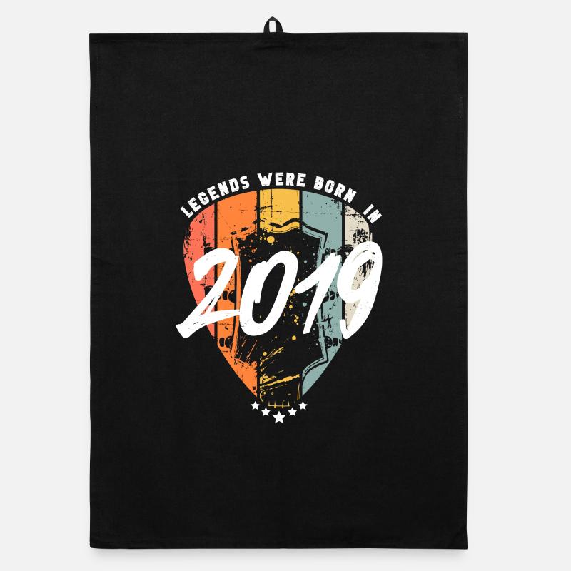 2019 Geburtstag Gitarre Gitarrist Organic Geschirrtuch
