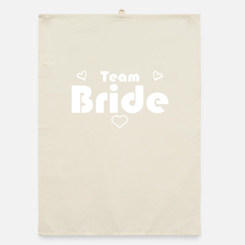 Team Braut Hochzeitsfeier Organic Geschirrtuch