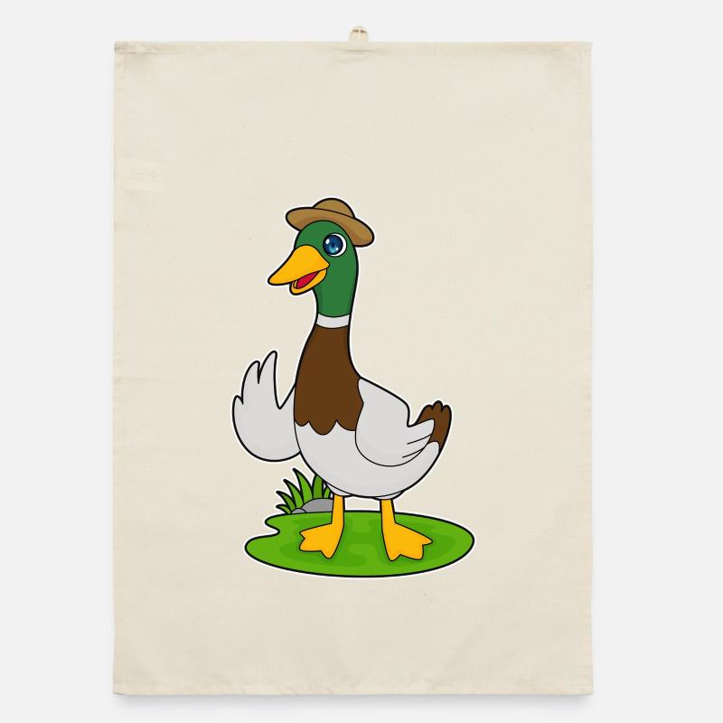 Duck Hat Organic dish towel