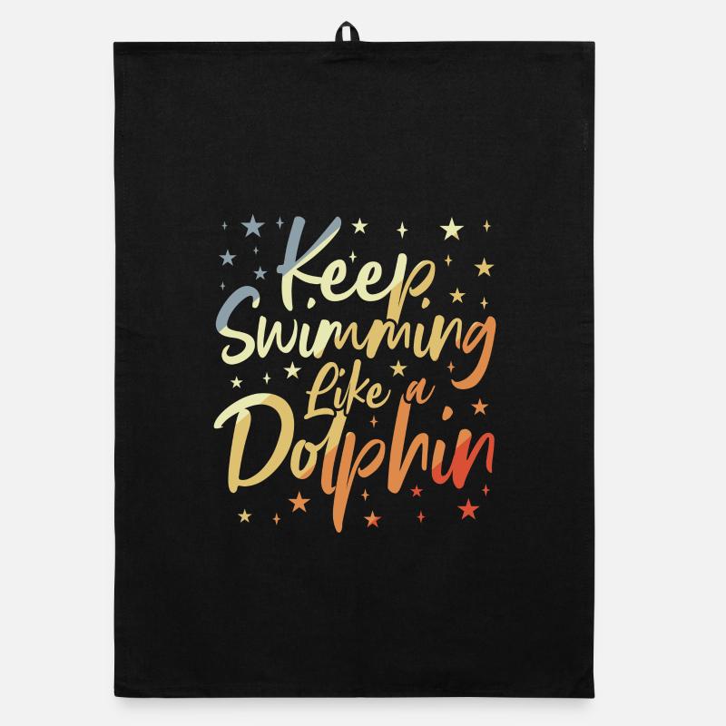 Swimmer's joke Organic dish towel