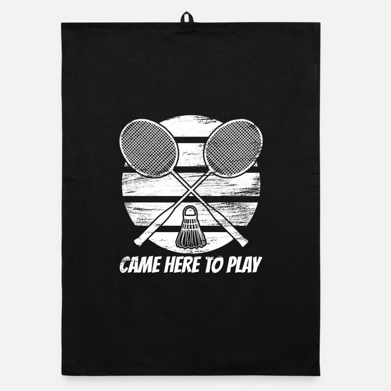 Badminton saying Organic dish towel