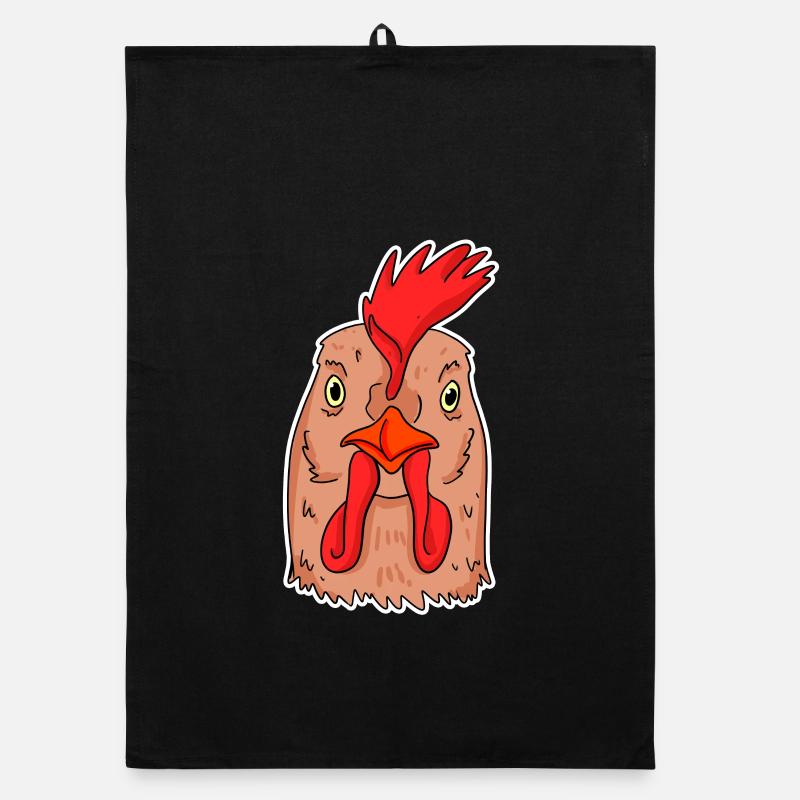 Chicken Head Organic dish towel