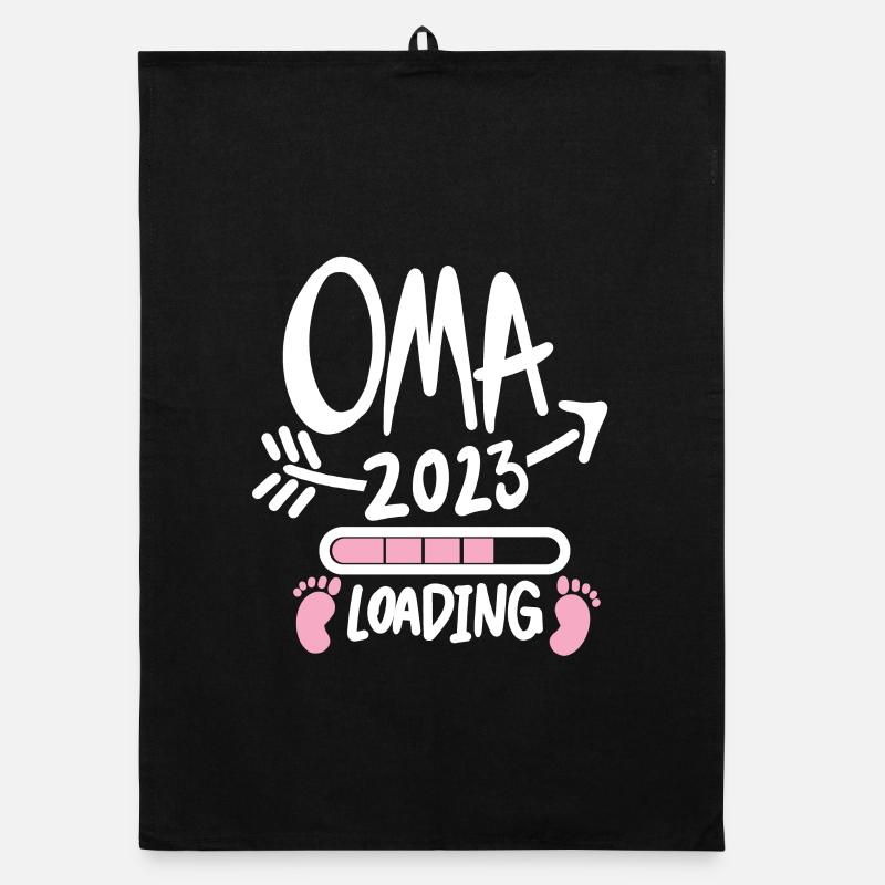 Oma 2023 - Werdende Oma 2023 - Oma Loading Organic Geschirrtuch