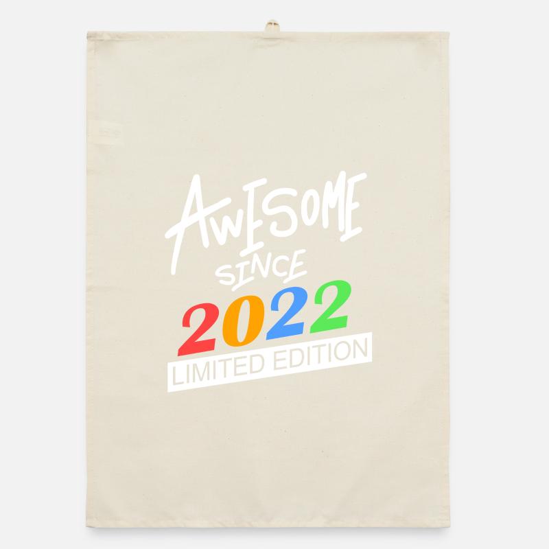 2022 Geburtstag Organic Geschirrtuch