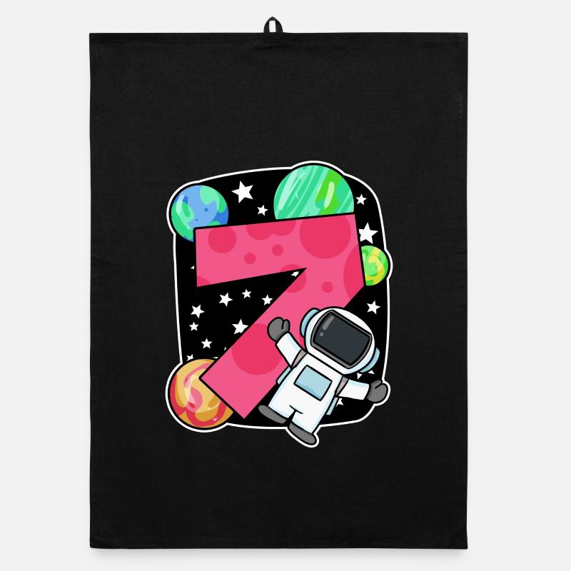 7 Years Birthday Boy Gift Organic dish towel