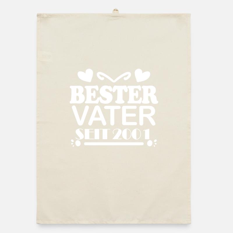 Bester Vater seit 2001 Organic Geschirrtuch