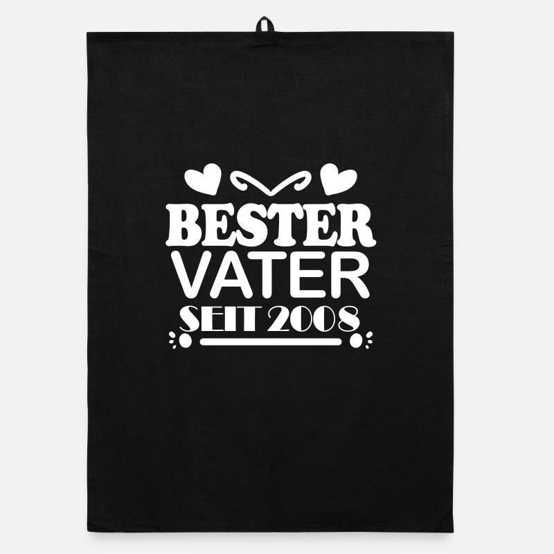 Bester Vater seit 2008 Organic Geschirrtuch