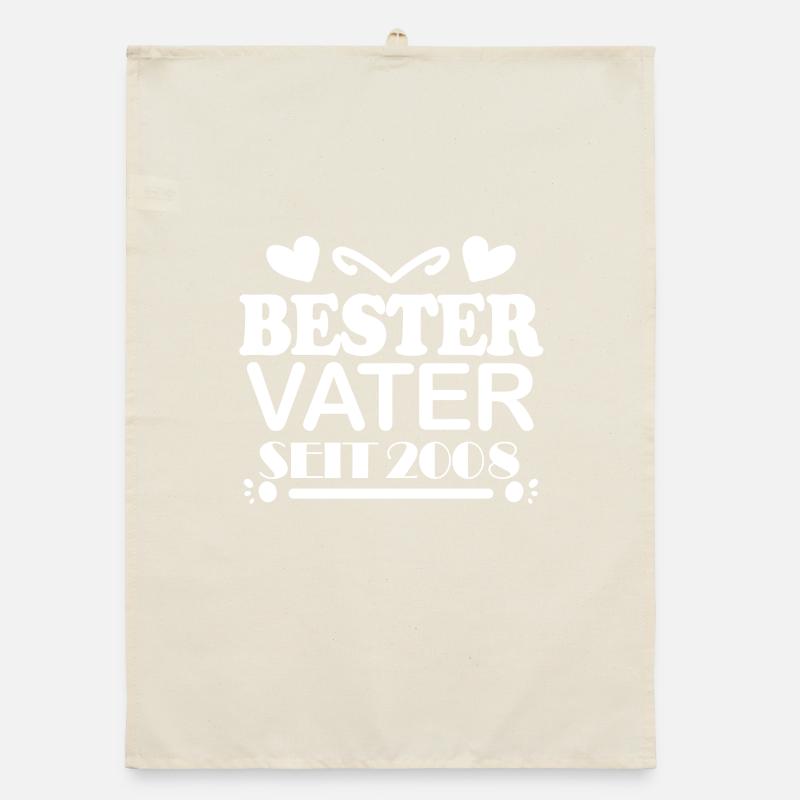 Bester Vater seit 2008 Organic Geschirrtuch