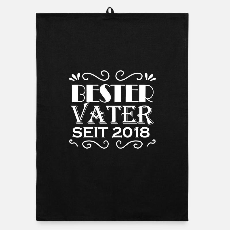 Bester Vater seit 2018 Organic Geschirrtuch