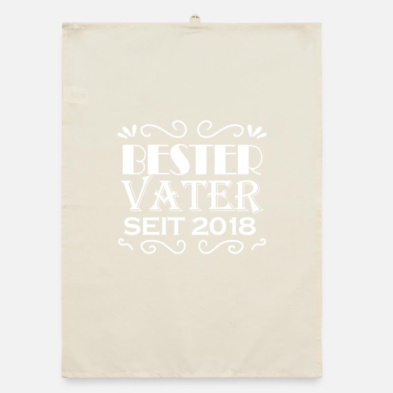 Bester Vater seit 2018 Organic Geschirrtuch