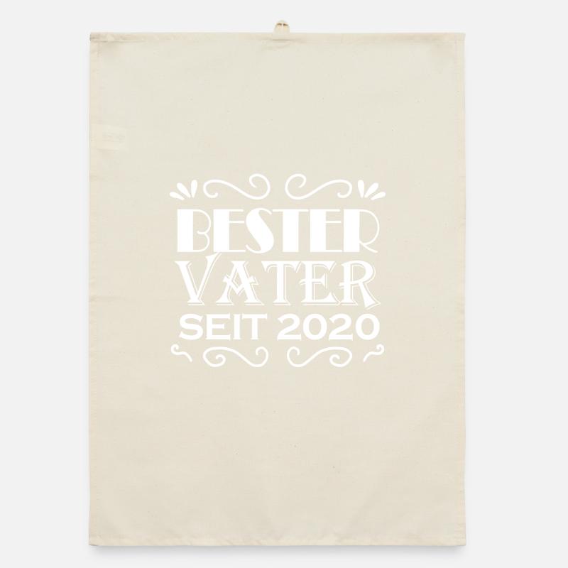Bester Vater seit 2020 Organic Geschirrtuch