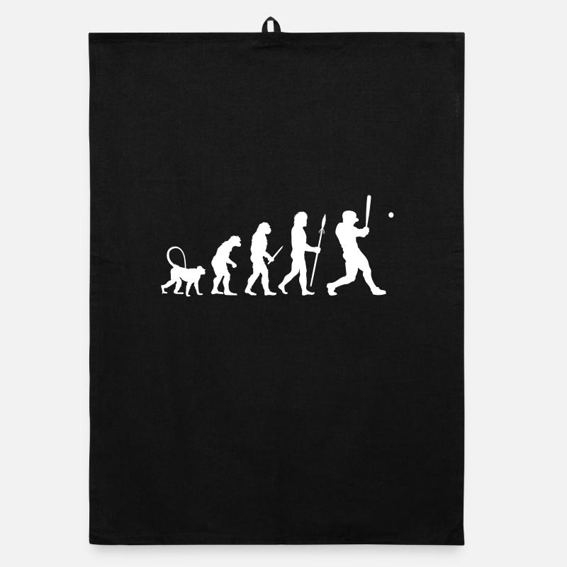 Evolution des Baseball Organic Geschirrtuch