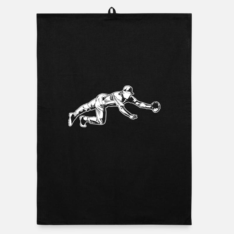 Baseball Catcher Organic dish towel