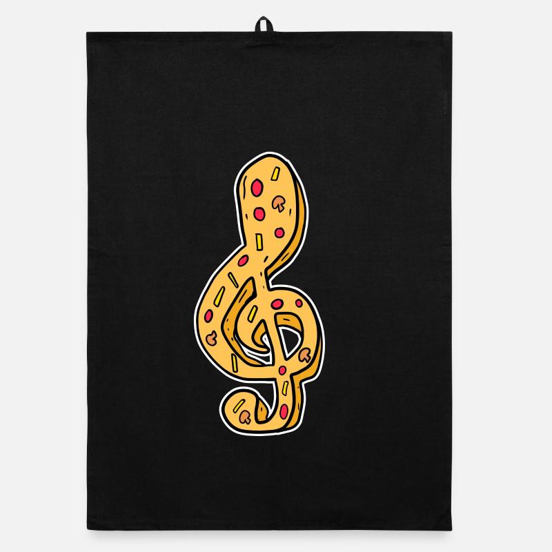 Music Music Note Pizza Organic dish towel