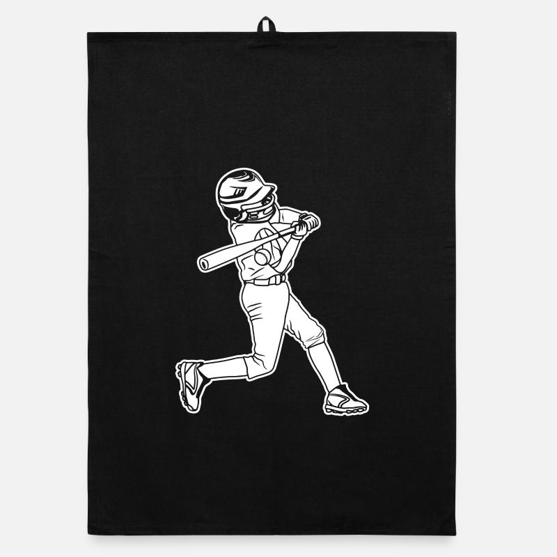 Baseball Kid Organic dish towel
