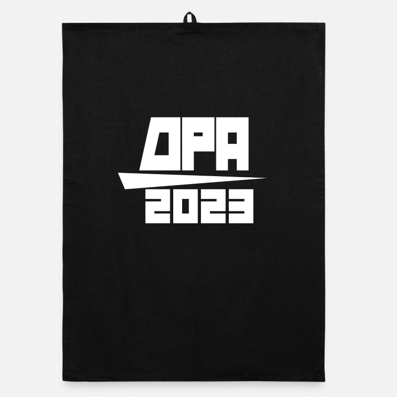 Opa 2023 - Opa werden - Opa Geschenk Organic Geschirrtuch