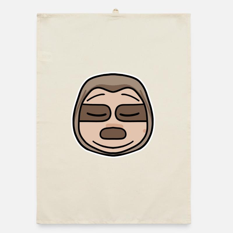 Sloth head Organic dish towel