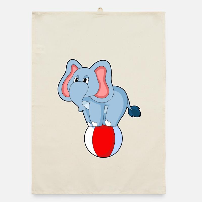 Cirque des éléphants Torchon bio