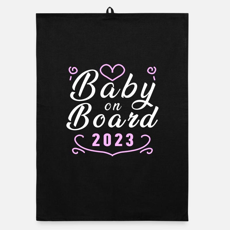 Bébé 2023 - Naissance Enceinte 2023 Grossesse Torchon bio