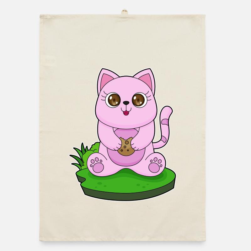 Cat Cookie Organic dish towel