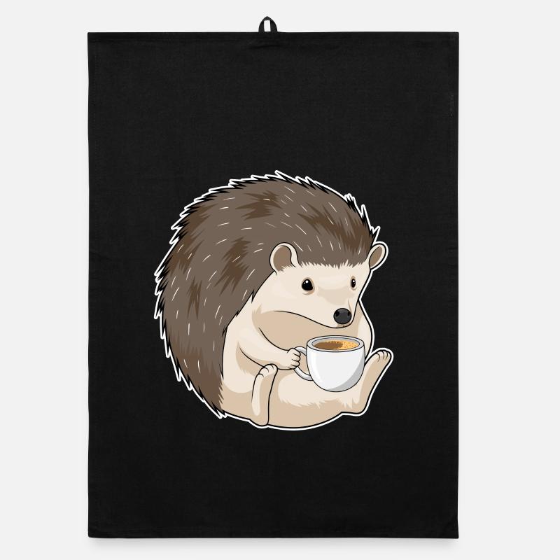 Igel Tasse Kaffee Organic Geschirrtuch