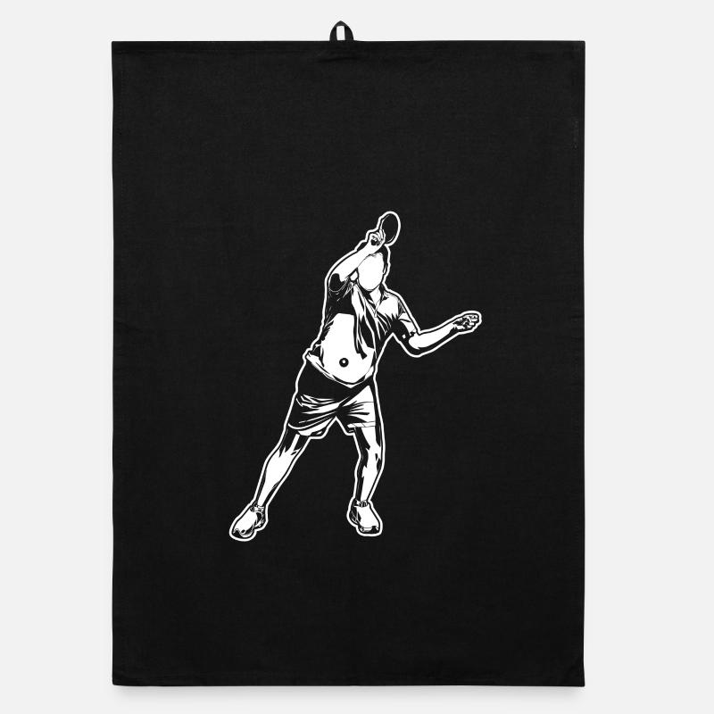 Table tennis player Organic dish towel