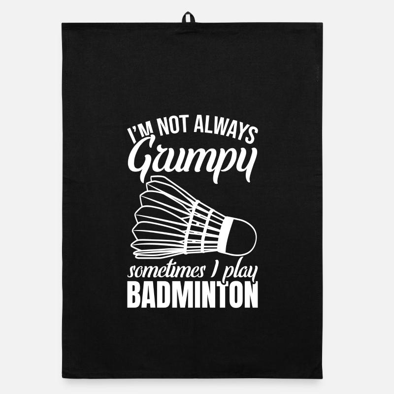 Lustiger Badminton Witz Organic Geschirrtuch