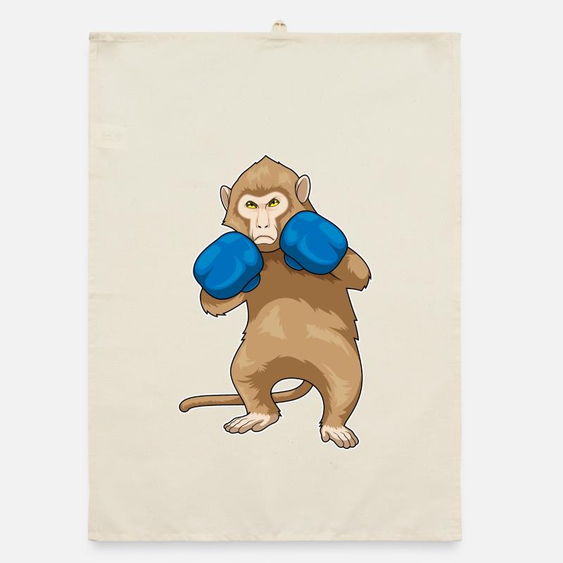Monkey Boxer Gants de boxe Boxe Boxe Torchon bio