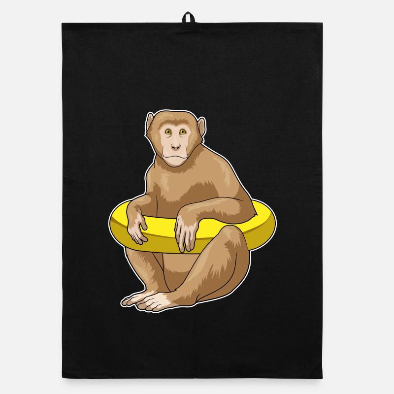 Été de la nage dans le ring de nage des singes Torchon bio