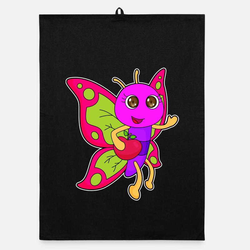 Butterfly Apple Organic dish towel