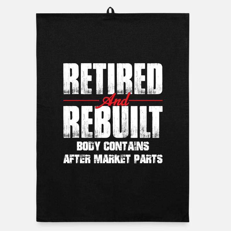 Retired Rebuilt Hip Replacement Surgery Recovery Organic dish towel